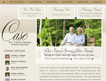 Tablet Screenshot of casefuneralhome.com